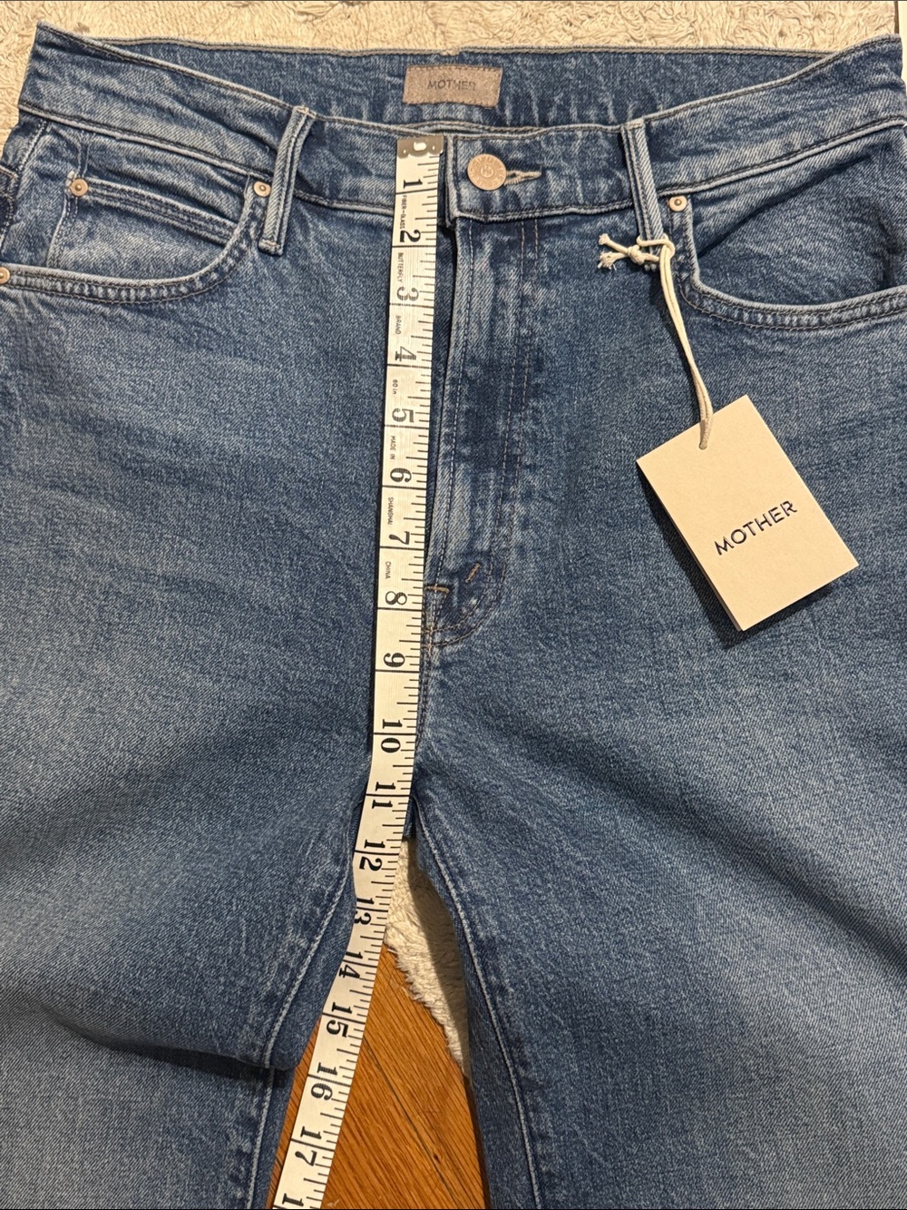 MOTHER Straight Leg Jeans in Light Blue Wash - Picture 10 of 11